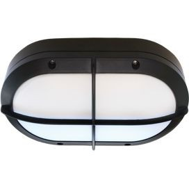 Ecola B4148S св-к матов.овал решет.черный алюм.2*GX53 IP65 215х135х65 FB53LSECS