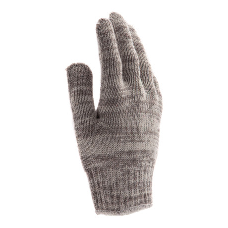 Перчатки трикотажные усиленные, гелевое ПВХ-покрытие, 7 класс, бело-серый меланж Сибртех