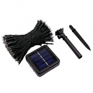 ARTELAMP гирлянда-нить уличн. солн..бат. IP54 100LED 12м 3000K 2K черн.провод TWINKLE A8412IN-100YL