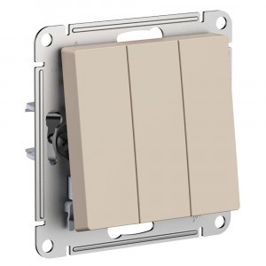 Systeme Electric AtlasDesign мех. выкл. СУ 3 кл. песочный (пл.осн.) ATN001231 (5!)