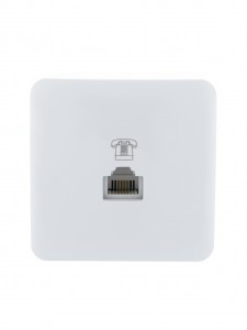 Lezard VIOLA роз. ОУ 1 мест. телеф. RJ11 евро бел. (корп. ABS) 751-0200-137