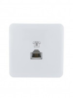 Lezard VIOLA роз. ОУ 1 мест. телеф. RJ11 евро бел. (корп. ABS) 751-0200-137