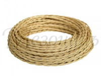 МЕЗОНИНЪ РЕТРО-провод витой 2х1,5 карамель (бух. 10м, цена за 1м) GE70111-34