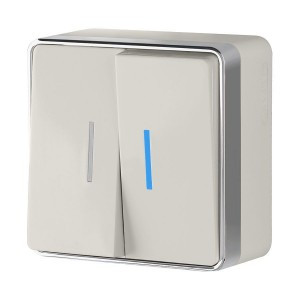 Werkel выкл. ОУ 2 кл. 10A (инд.) Gallant (слоновая кость) (WL15-03-03 a036778)W5020103 a051550