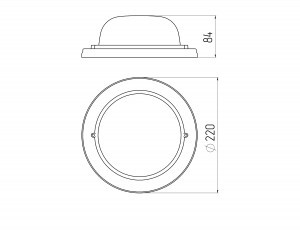 ЭРА св-к баня 130° круг Кантри(орех) дерево/стекло E27 60W 220х220х84 IP54 НБО 03-60-011 2744