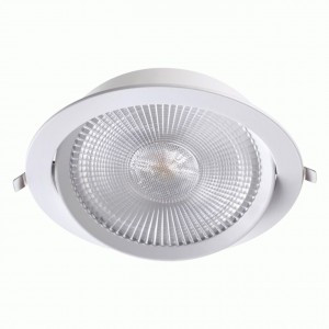 NOVOTECH 358001 NT19 161 бел. встр. поворотный св-к IP20 св/д 3000K 2K 30W STERN 2400lm 225x225