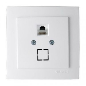 Nilson TOURAN  роз. компьют. СУ 1 мест. бел. (RJ45, кат. 5е) 24111044