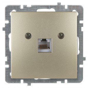 Nilson TOURAN мех. роз. компьют. СУ 1 мест. золото (RJ45) 24150444