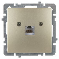 Nilson TOURAN мех. роз. компьют. СУ 1 мест. золото (RJ45) 24150444