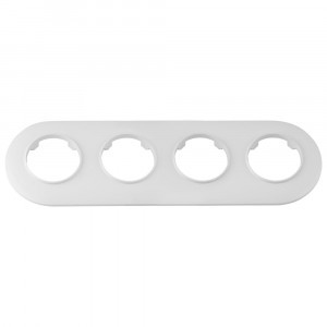 Bylectrica РЕТРО ПРОВАНС круг рамка 4 мест., белый, (ЮЛИГ.735212.503)