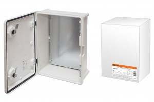 TDM щит (корпус) стеклопластик  ЩПМП-1-1 (400х300х170) ударопрочный GRP -50 +70гр IP65 SQ0925-0204