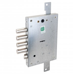 Гардиан Замок врезной тяжелый 2112 5кл ЗЩ без торц.планки, с/т, б/о, б/накладок  м/о 85 (5)