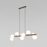 TK Lighting св-к подвес. 9x8W 1170х280х1250 дерево белый/корич. Estera Wood 10273