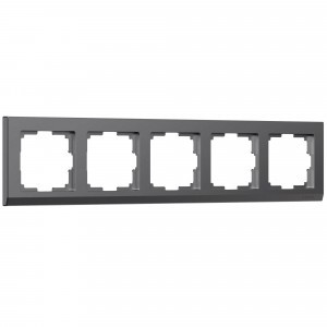Werkel рамка СУ 5 мест. Stark (графит матовый) W0051864 a063119