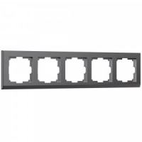 Werkel рамка СУ 5 мест. Stark (графит матовый) W0051864 a063119