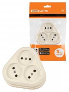 TDM Ладога роз. ОУ 3 мест. 10А IP20 сл.кость SQ1801-0236