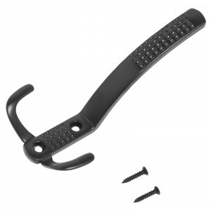 Крючок-вешалка мебельн 3-рожк StahlBuro 212A BL матовый черный Инд.уп. на подвесе (200,50)