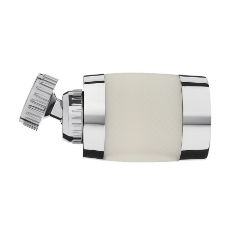 Аэратор-насадка для смесителя с фильтром, 2 режима, хром/белый