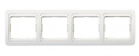 Smartbuy Марс Рамка 4-мест. горизонтальная белая  (SBE-02w-00-FR-4)