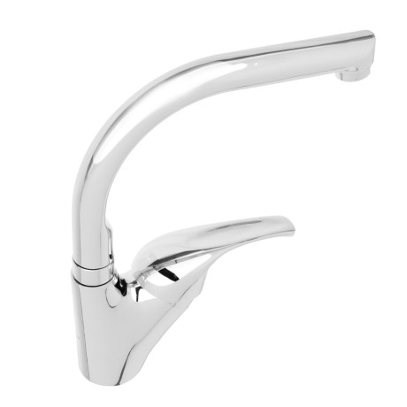 СоюзКран Смеситель для кухни, поворотный излив 25см, керам. картридж 40мм, хром, цинк, SK01-G131