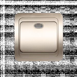 Smartbuy Марс выкл. СУ 1-клавишный с индикатором 10А шампань  (SBE-02c-10-SW1-1-c)