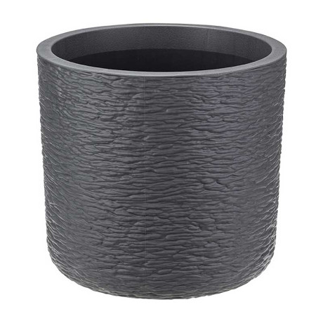 Кашпо СЛАНЕЦ  D200мм 3,4л с встав Графит М3199