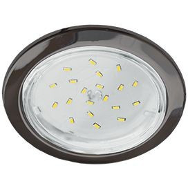 Ecola GX53 H4-GL св-к глубокий Черный хром 48x106 FB53GLECB (10!)