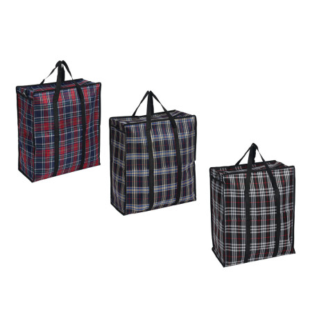 VETTA Сумка хозяйственная, "Шотландка", 45х50х20см, 45л, до 10кг, полипропилен, 3 цвета