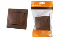 TDM Таймыр выкл. СУ 1 кл. 10А бук (керам. осн., инд) (10!) SQ1814-0304