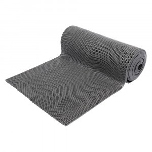 Коврик-дорожка ПВХ  Zig-Zag 8мм 0,9*10м, против скольжения, серый 22160 VORTEX