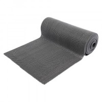 Коврик-дорожка ПВХ  Zig-Zag 8мм 0,9*10м, против скольжения, серый 22160 VORTEX