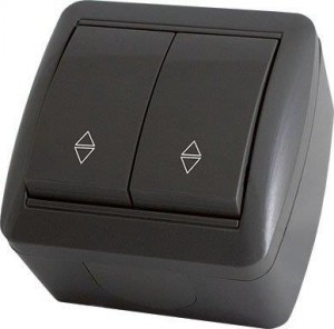 TDM Селигер выкл. ОУ 2 кл. (перекл.) проходной IP44 10А графит (10!) SQ1818-0312