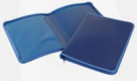 Папка конверт на молнии с 3-х сторон пластиковая,внутр.карман,синяя 142957