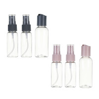 Набор для косметики дорожный 3 предмета (2 шт-50 мл, 1шт-30мл) тм ЮНИLOOK, пластик, 2 цвета