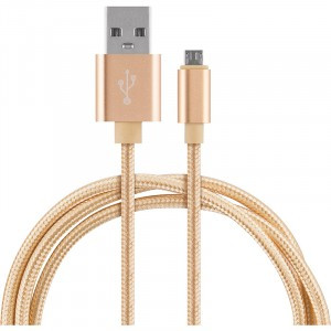 Кабель Energy ET-28 USB(A)шт. - microUSBшт., 1м, золотой