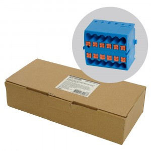 STEKKER Зажим блоч.д/распр.тока нагруз.push-in, 12т,сеч.2,5мм,450V,24А,синий LD580 PTFIX 12/25 49751