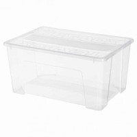 Ящик универсальный "TEX-BOX" 570х380х272мм 48л прозрачный 434207301 Бытпласт