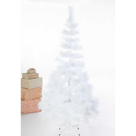 Елка HJ180-87 180 см БЕЛАЯ 160 веток пластиковая подставка