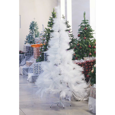 Елка HJ180-87 180 см БЕЛАЯ 160 веток пластиковая подставка