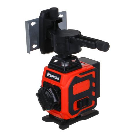 ЕРМАК Уровень лазерный 16 лучей (4D),2АКБ+ЗУ,экран зарядки, пульт,кронтшейн,платформа, сумка чехол