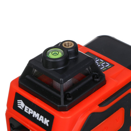 ЕРМАК Уровень лазерный 16 лучей (4D),2АКБ+ЗУ,экран зарядки, пульт,кронтшейн,платформа, сумка чехол