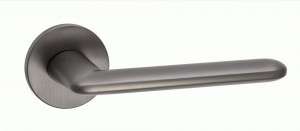 Ручка дверная компл.круг.основ. PUERTO Ристретто SLIM мат. черный никель INAL 546-06 slim MBN