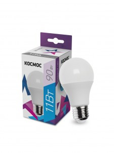 Космос ЛОН A60 E27 11W (870lm) 6500K 6K матов. 108x60 LkecLED11wA60E2765