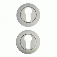 Накладка для ц/м АЛЛЮР АРТ ET-R1 W/CP(32112) круглое основание белый/хром (100,10) (компл)