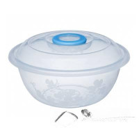 Таз 6л "Изобилие" с крышкой Эльфпласт 120 (50)