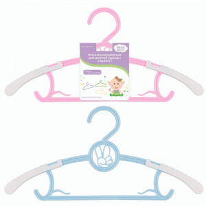 Вешалка-плечики детская раздвижная Привет р.32-42см (кратность 3!!!) пластик VL90-174