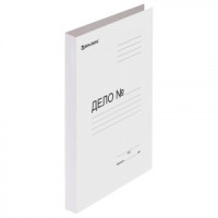 Папка без скоросшивателя "Дело", картон мелованный, плотность 280 г/м2, до 200л., BRAUBERG, 110927