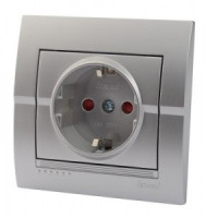 Lezard DERIY роз. СУ 1 мест. 16А (шторки) металлик серый