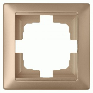 Bylectrica СТИЛЬ рамка 1 мест. СУ шампань (ЮЛИГ.735212.206 шампань)