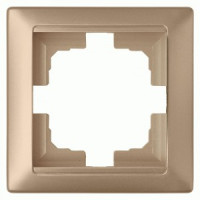 Bylectrica СТИЛЬ рамка 1 мест. СУ шампань (ЮЛИГ.735212.206 шампань)